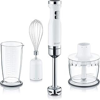 Graef HB501EU blender 0,7 L Mélangeur par immersion Acier inoxydable, Blanc