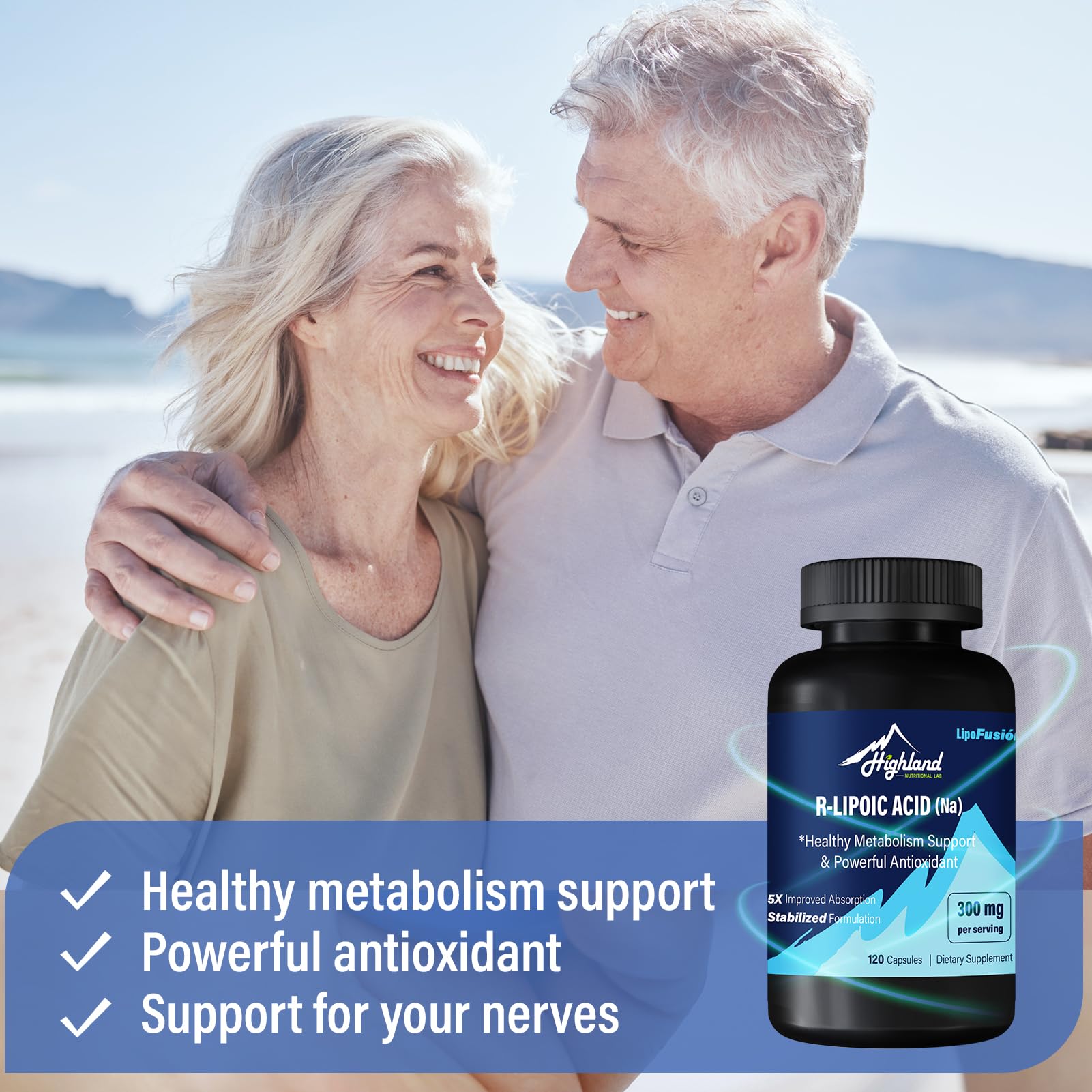 R Lipoic Acid (Na) 300mg per Serving, 120 Capsules, Up to 5X Improved Absorption, Excellent Dietary Supplements for Healthy Metabolism Support and Antioxidants-1 Bottle — Amazon image 9