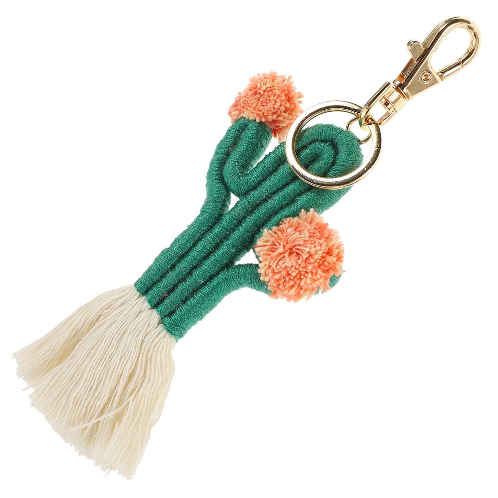 TOYANDONA 5stücke Handgefertigter Kaktus Schlüsselanhänger Makramee Boho Stil Dekorativer Taschenanhänger Schlüsselband Für Schlüssel Handtaschen Und Rucksäcke Perfektes Für