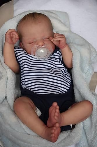 Muñecas de bebé Reborn de 19 pulgadas, realista, recién nacido, muñeca de bebé recién nacido, de silicona suave, bebés recién nacidos que se ven