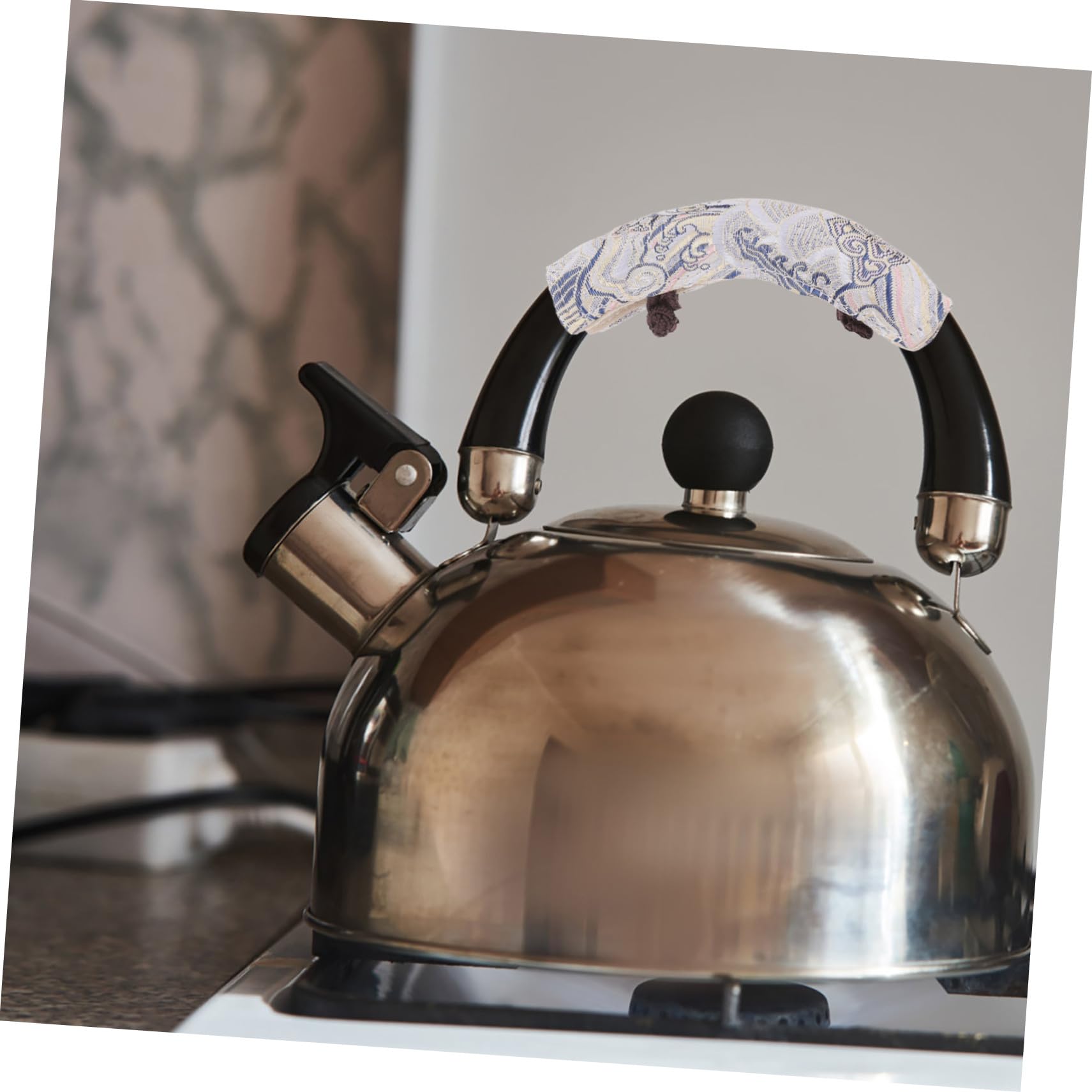 Hemobllo de Fundas de Tela para Cocina y Diseño Antideslizante 2 Piezas Aislamiento Térmico para Asas de Tetera y Preparación de Té