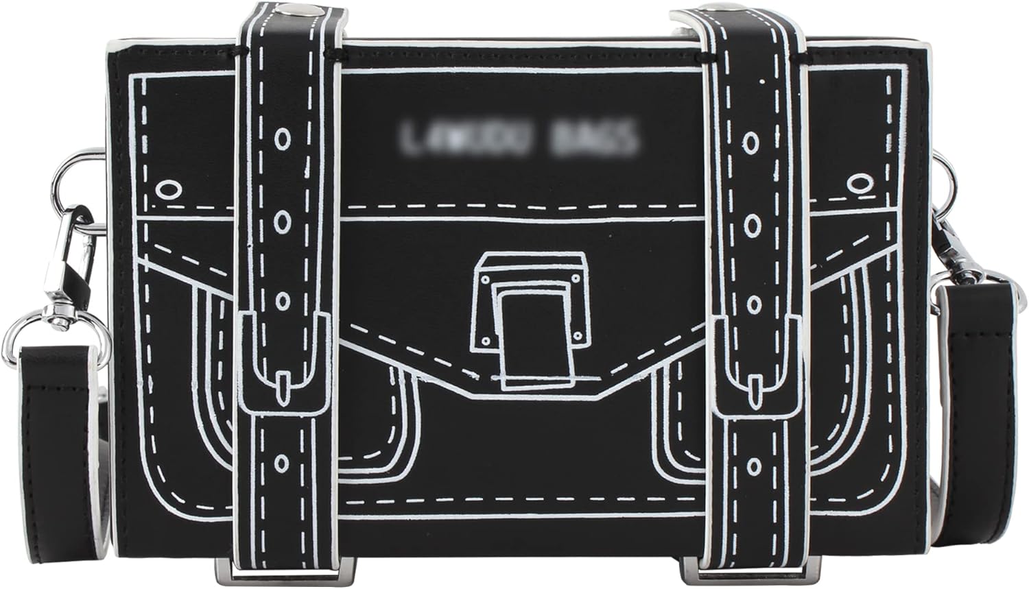 LABANCA Women Girls PU Leather Box Bags Box Clutch Handbags Crossbody Shoulder Bags Comic Strap Bags Evening Bags