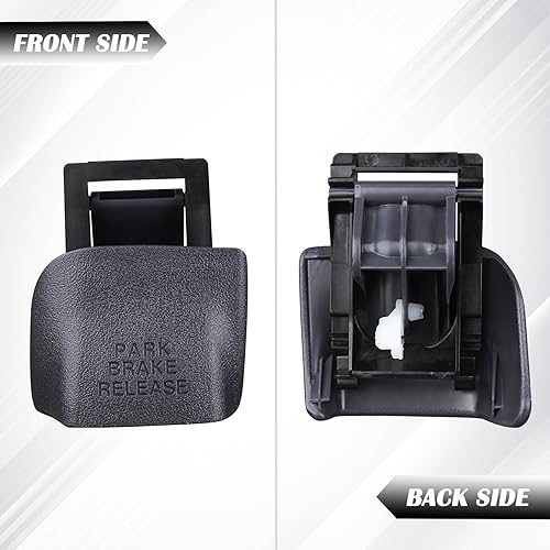 Miniatura 5 de 74934 Mango de liberación de freno de estacionamiento (gris niebla) compatible con Dodge Ram 1500 2500 3500 1998-2002 sustituye a RU38RC8AA