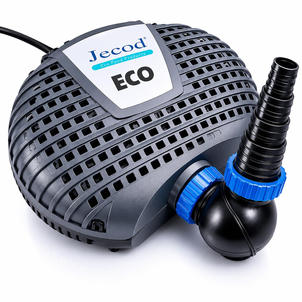 Jebao Jecod XOE-3500 Pond Pump 3500 LPH – Energy Saving Submersible Filter Pump for Garden Ponds, Waterfalls & Koi Ponds – Solids Handling, 2.5m Head Height, 14W Low Wattage
