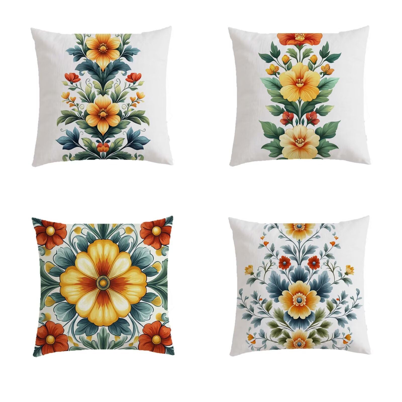 Housse coussin exterieur impermeable fleurs 60x60 pour proteger et embellir un banc de jardin