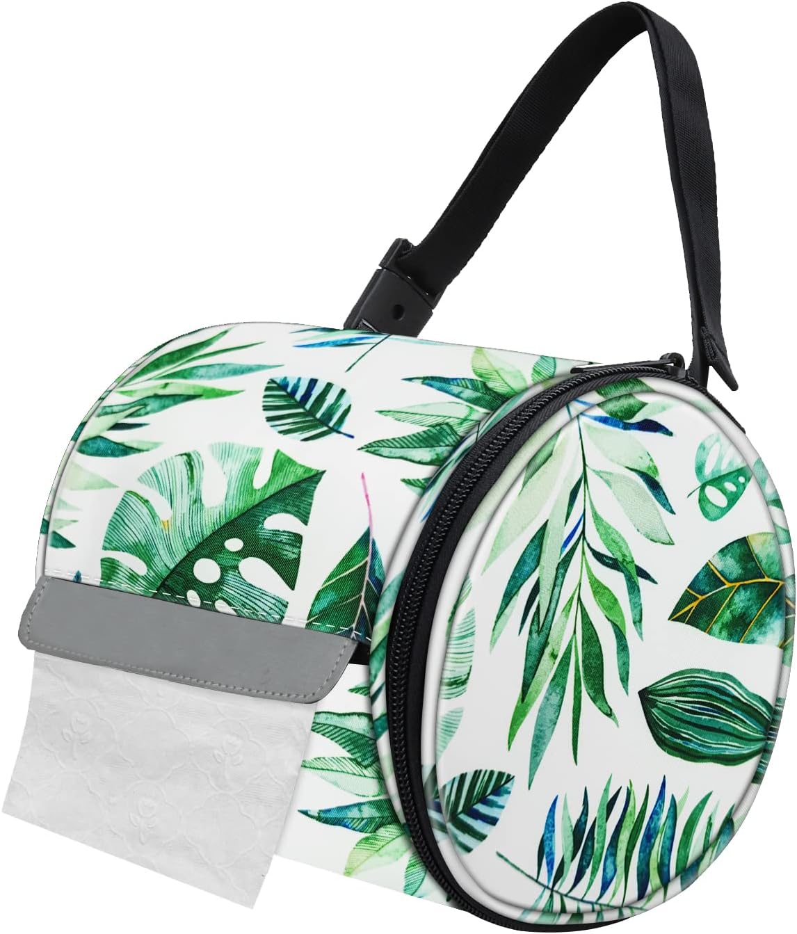 Hainging Toilet Paper Holder Waterproof Roll Tissue Holders Cat Dog Proof Toilet Paper Storage Bag with Adjustable Strap Portable Roll Paper Cover for Camping Bathroom RV Car Travel