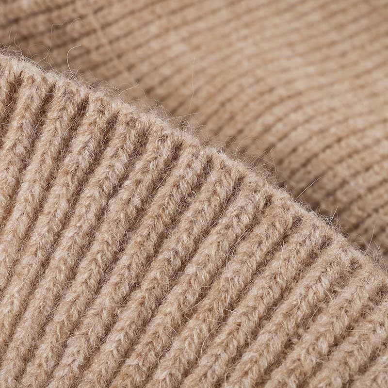 Women's Warm Thick Outdoor Wool Ball Casual Knitted Hats