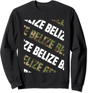 Belize Camo Pattern Green Camouflage Sweatshirt