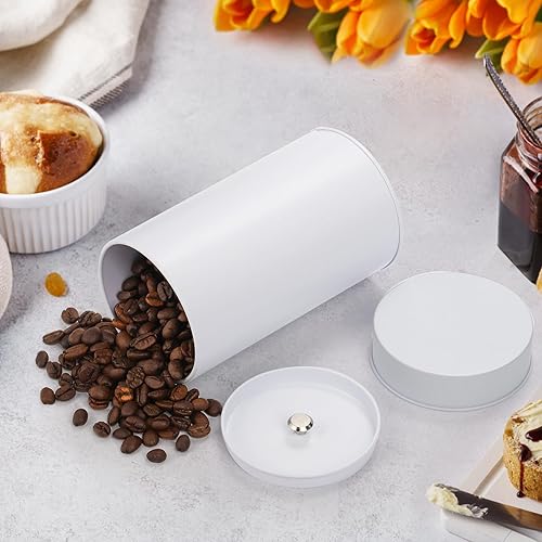 Miniatura 4 de Yesland Paquete de 12 recipientes de té con tapas dobles herméticas, organizador de almacenamiento de té de 17 onzas líquidas, latas pequeñas y