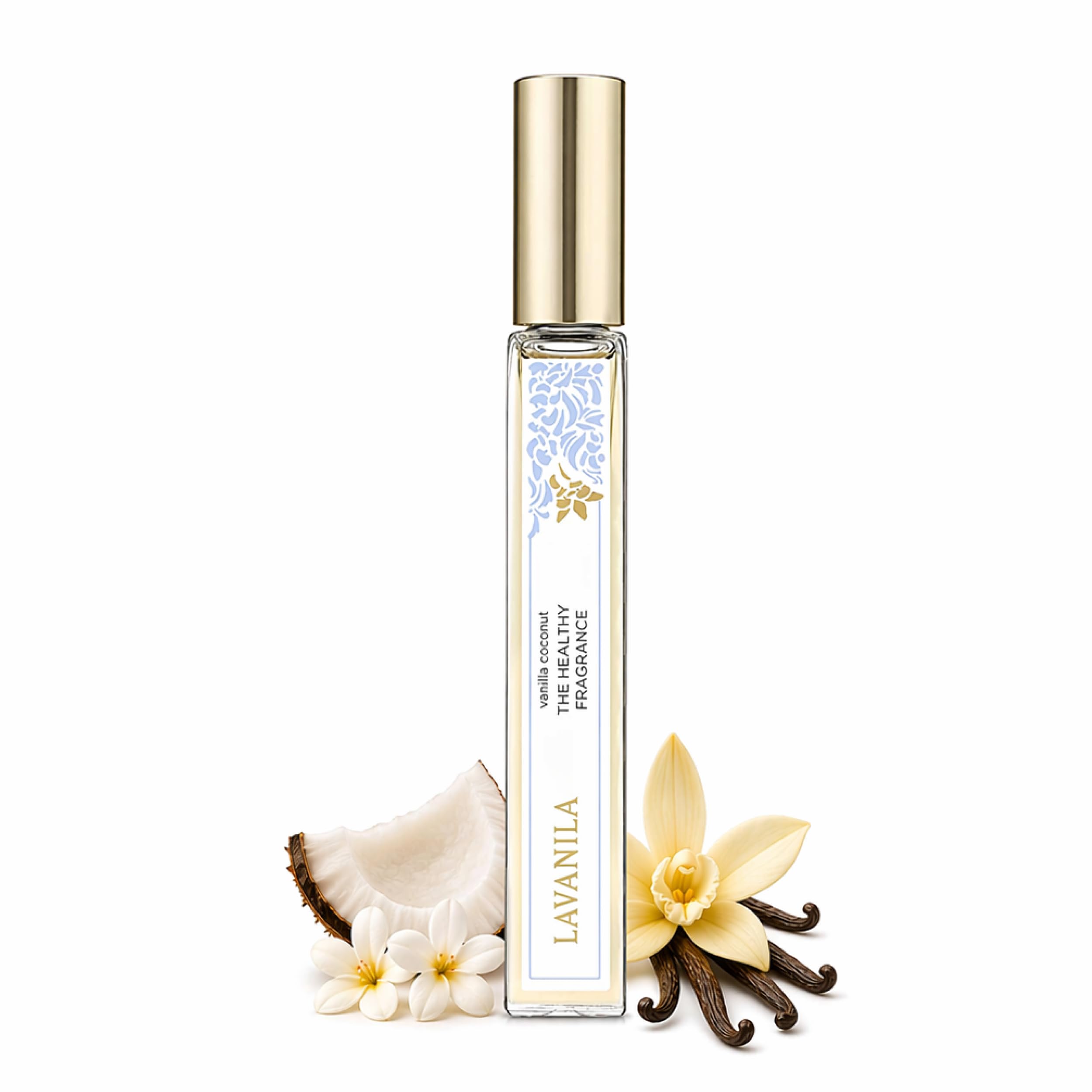 Lavanila Vanilla Coconut Perfume, Travel Size Roller 0.32 Oz