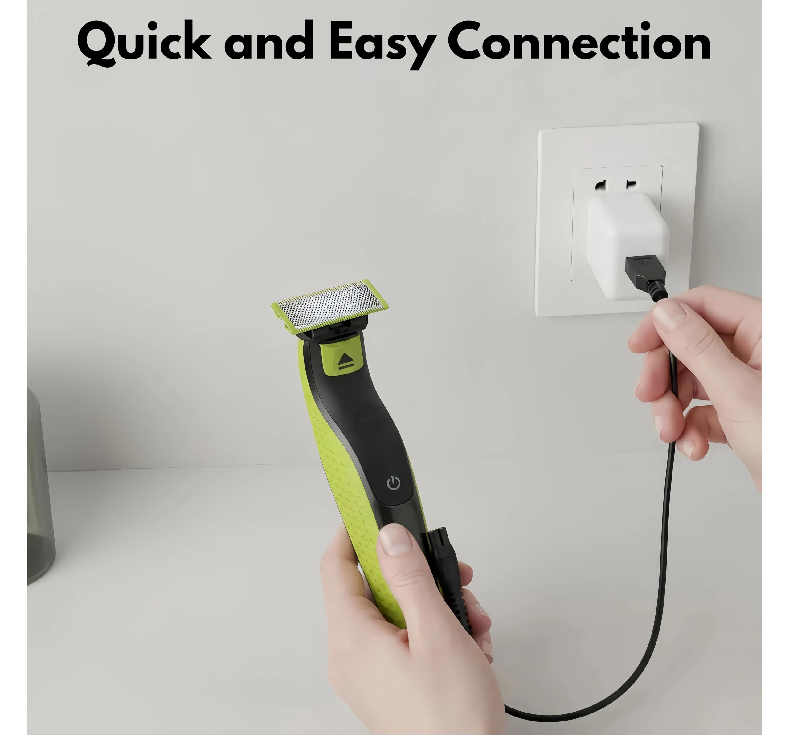 Zastępczy Kabel Ładowania USB 15V HQ8505 z Adapterem | Ładowarka do Golierek Elektrycznych | Kompatybilny z Philips Norelco Serii 3000 5000 7000 | OneBlade QP6520 QP6530 QP6510