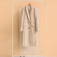 Vista 6 de Bolsa de limpieza en seco de 60 pulgadas – 50 bolsas de plástico transparente extra largas para vestidos, bolsas de ropa desechables para colgar ropa