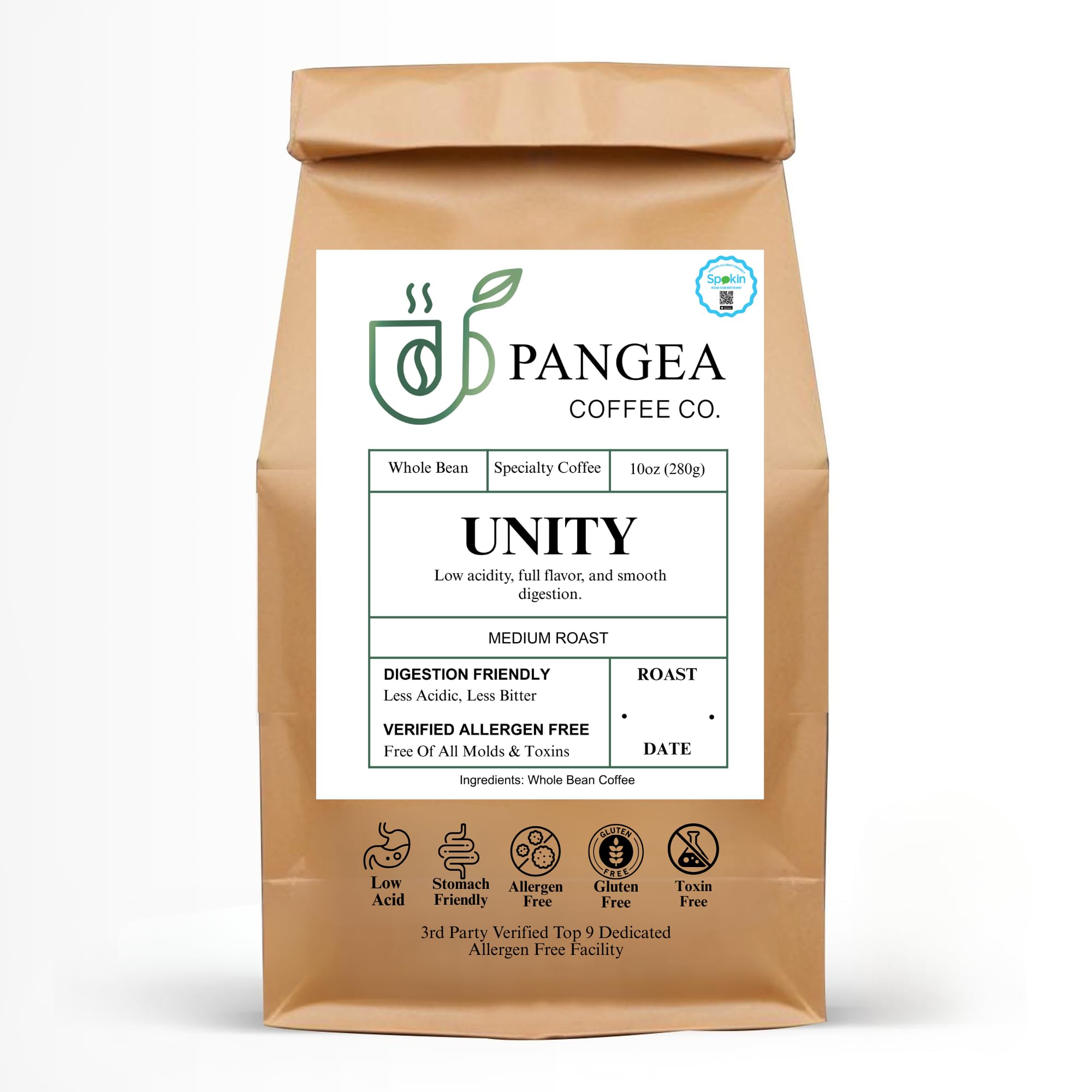 【pangea】 Amazon.com : Pangea Roaster's Choice Clean Coffee, 10 oz Whole