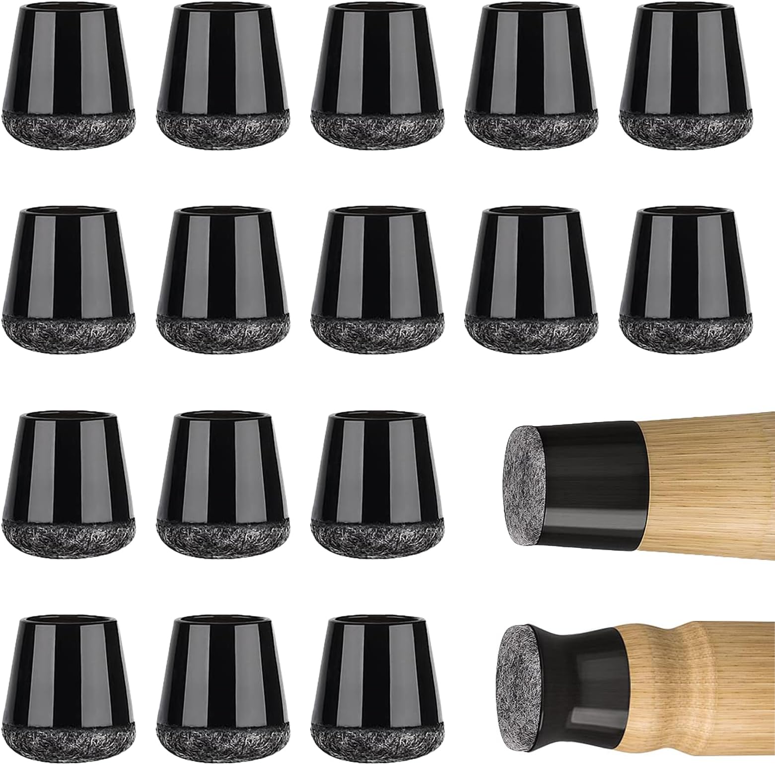 Gommini Per Sedie | 40 Pezzi Nero | Antiscivolo E Antirumore - Foto 6