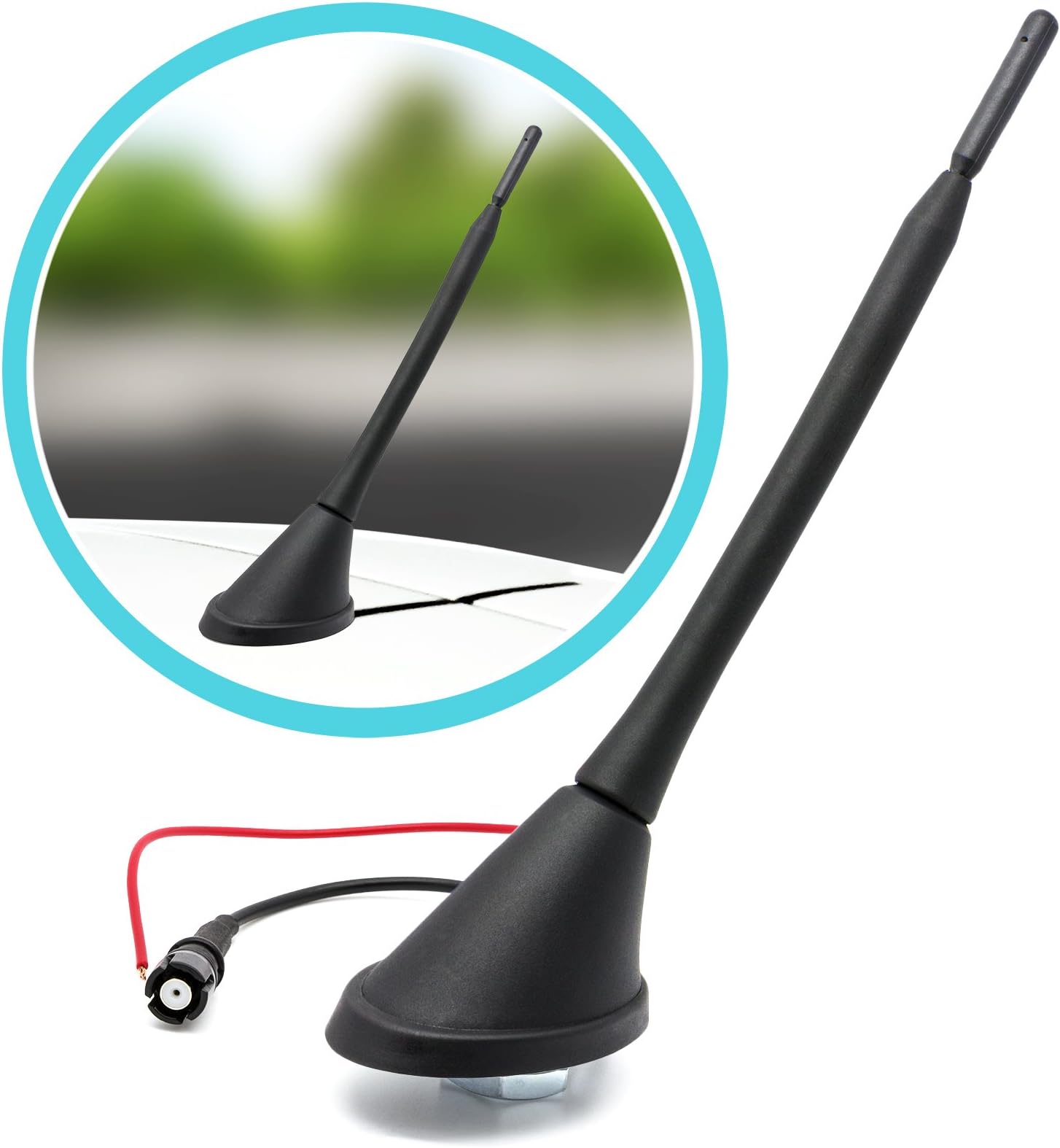 Antenne Radio Voiture Universelle 16 Pouces – Remplacement Facile Et Compatible