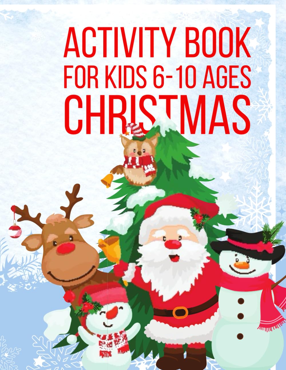 Activity book for kids 6-10 ages: Christmas