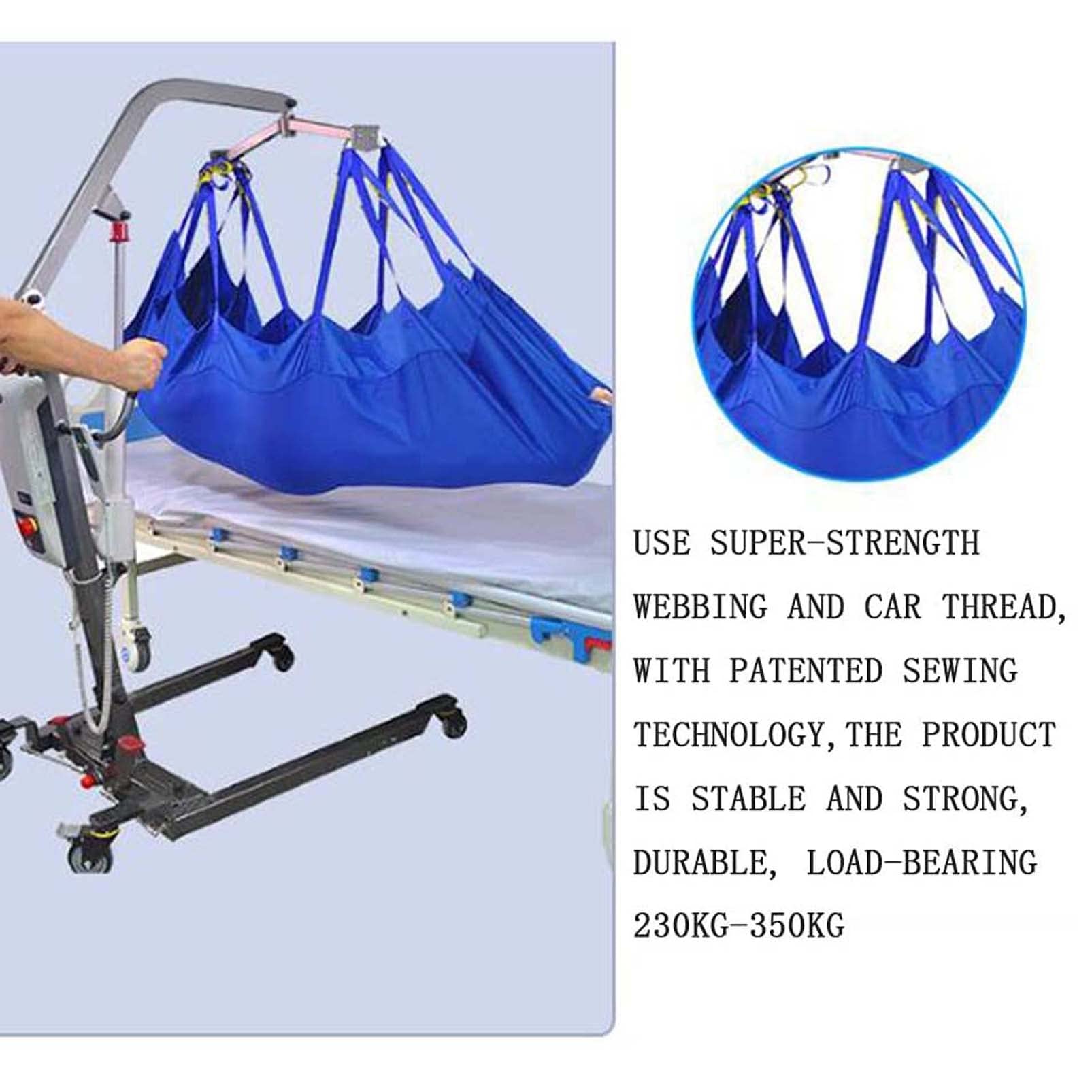 Sangle de levage pour patient - Soutien complet du corps pour mobilité handicapée et transport de chambre
