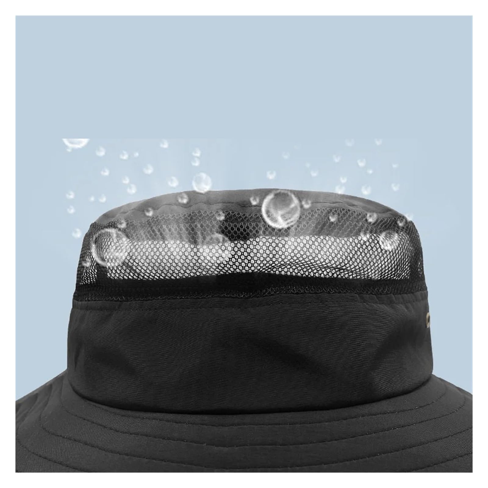 Générique Chapeau de pêcheur d'été à Bord surdimensionné, Maille séchage, Casquette Soleil légère et Respirante for Homme, Seau Grande Taille