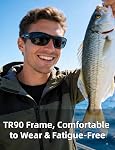 PUKCLAR Polarized Sports Sunglasses for Men & Women – TR90 TAC UV400 for Cycling Driving Running Fishing