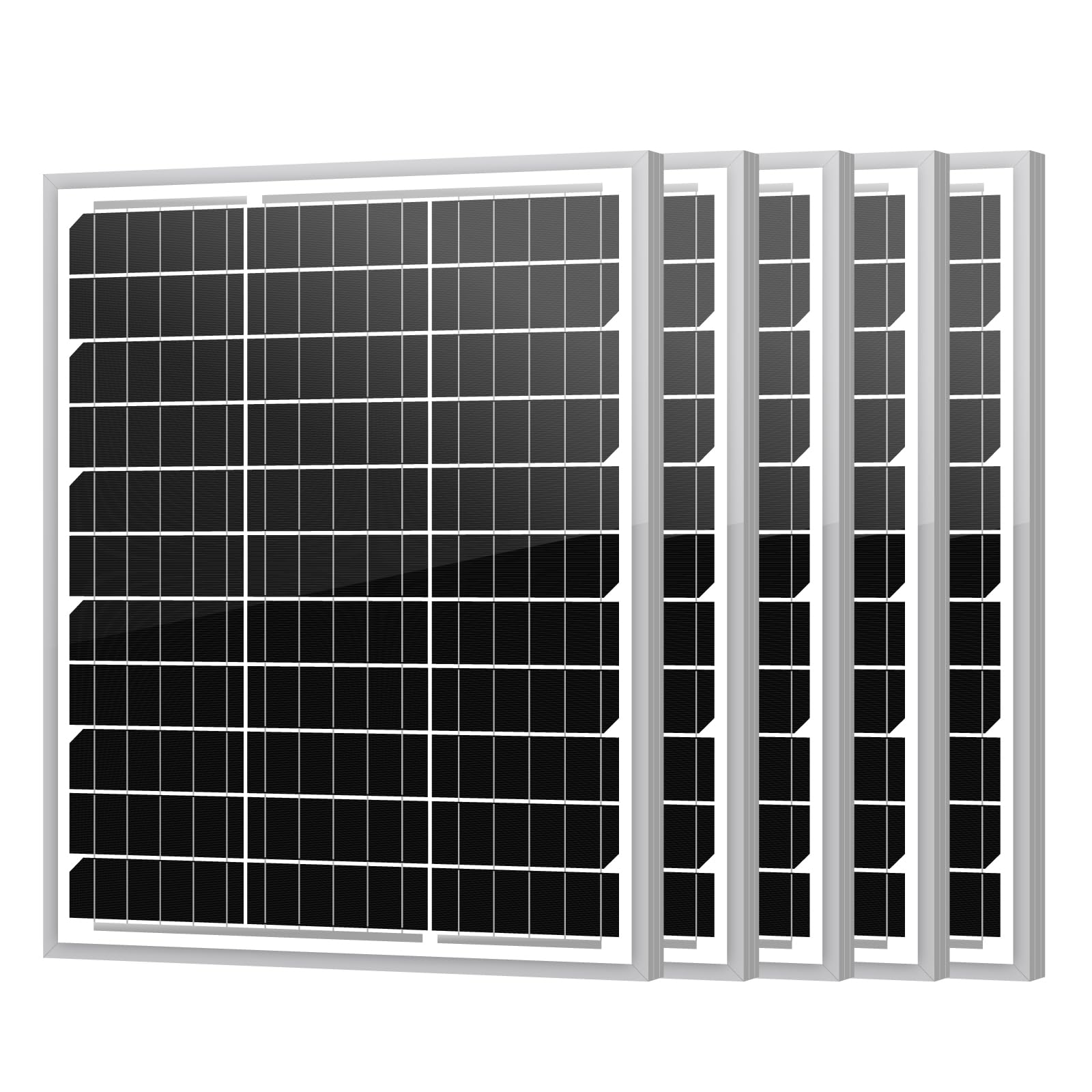 Panneau solaire 12V monocristallin Newpowa en lot de 5 pour le camping-car