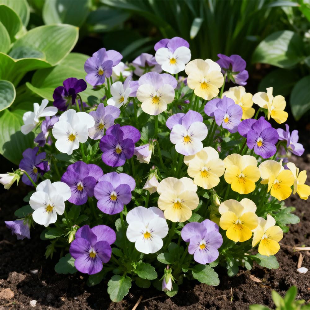 Viola Comedy Mix F2 Seeds โ Cheerful Flowers for Months on End โ Hardy Perennial โ for Your Beautiful Garden