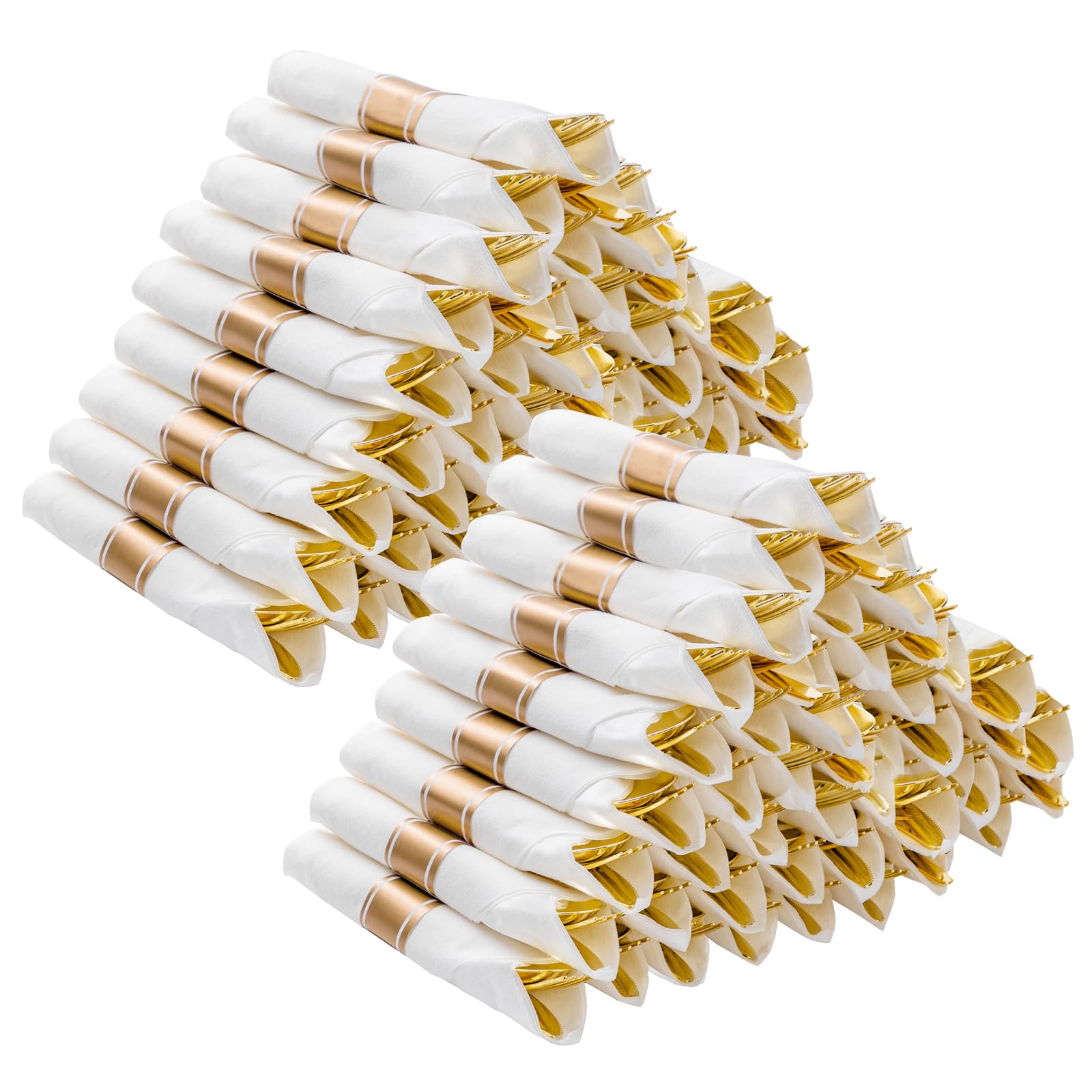Disposable Silverware Set - 100 Forks, Knives, Spoons -11 Disposable Silverware Set - 100 Forks, Knives, Spoons -11