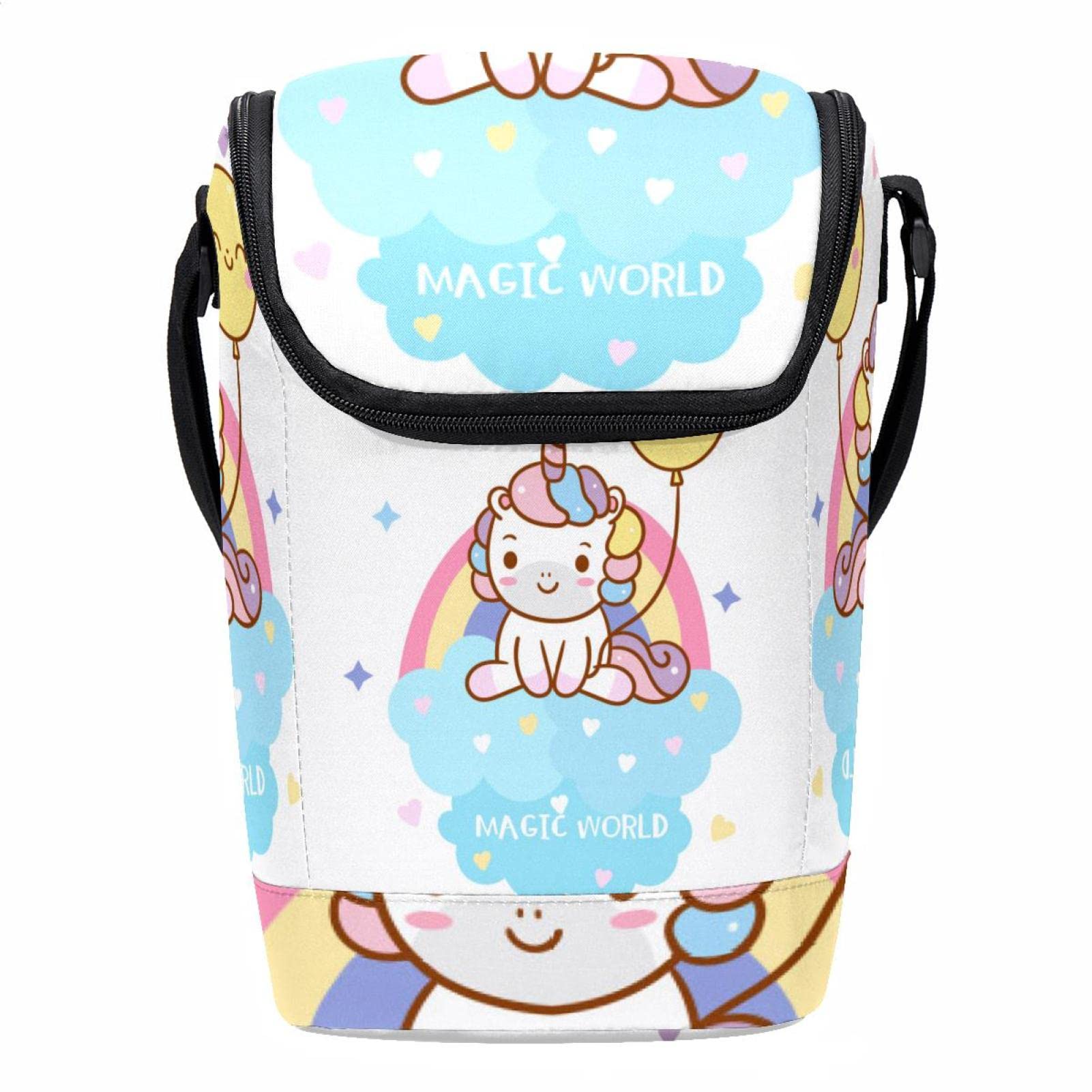 Globo de unicornio fresco lonchera térmica para conservar comida en escuela
