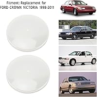 Vista 3 de Lente de cúpula redonda, 2 lentes de cubierta de luz de cúpula de ticket de 5 pulgadas 77‑570 de repuesto para CROWN VICTORIA 1998‑2011