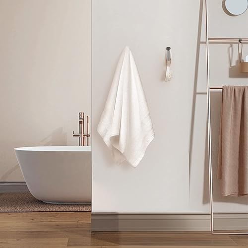 Miniatura 4 de FOUTLQ Ganchos para toallas de baño, montados en la pared, cromo pulido, paquete de 4 ganchos de pared para colgar toallas, abrigos, batas,