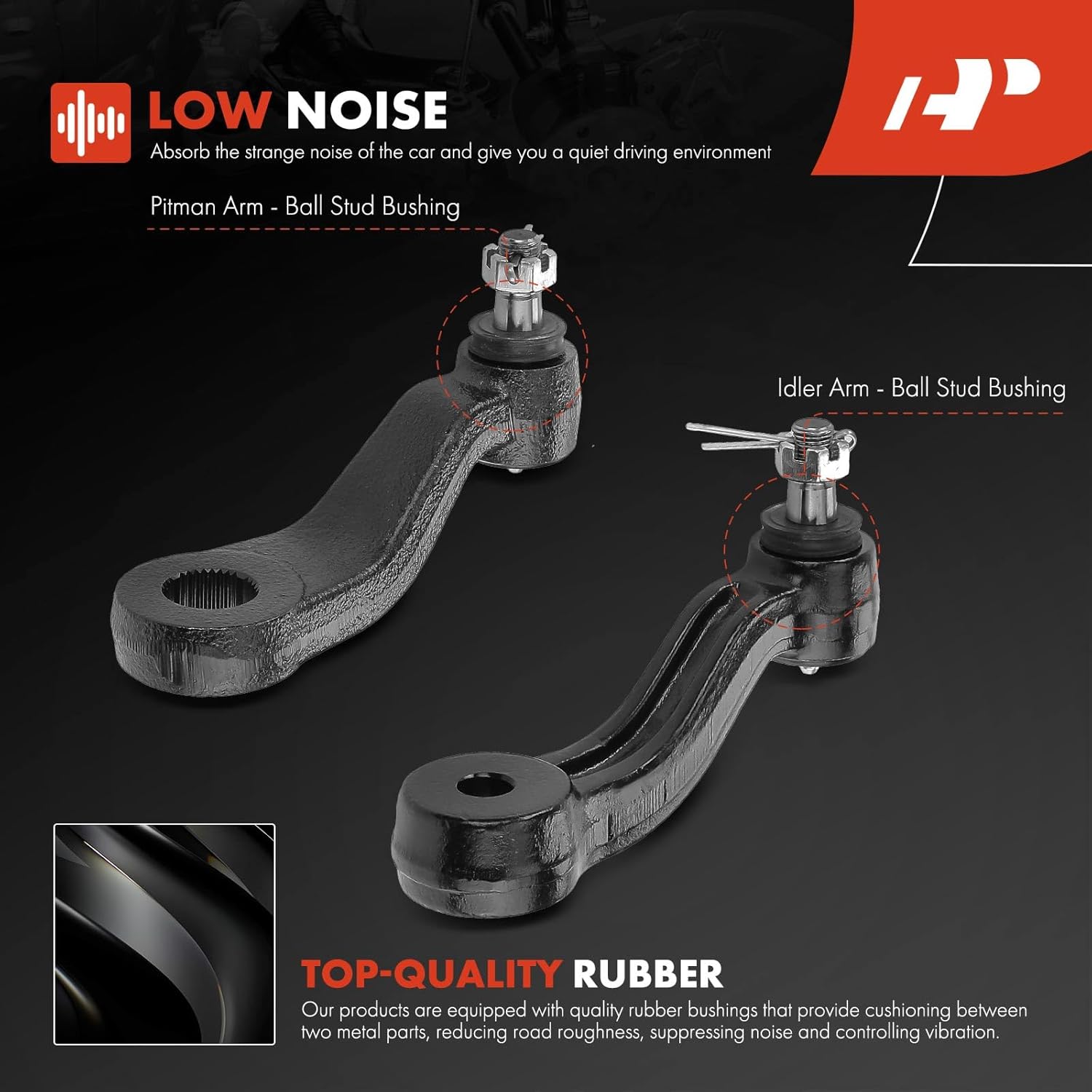 A-Premium Set of 3, Idler Arm and Bracket, Pitman Arm, Compatible with Chevrolet & Cadillac - 1993-2000 - Silverado 1500, Tahoe, Blazer, C1500/C2500/K1500/K2500 (Suburban), C3500, K3500, Escalade