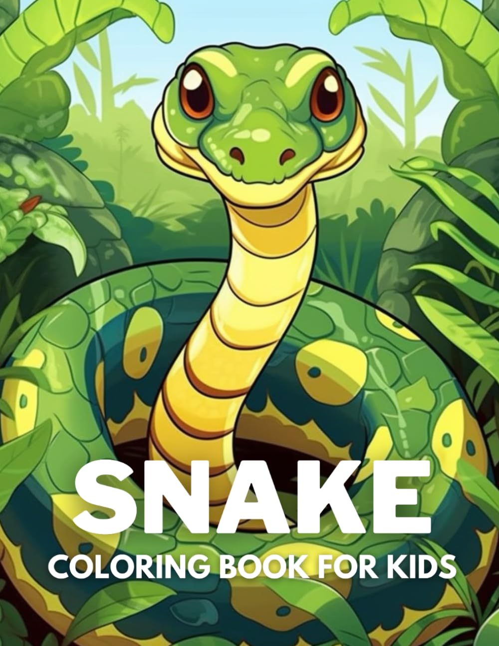 Snake Coloring Book For Kids: +40 Fun And Easy Drawings Of Cute Snake To Color For Kids, Boys And Girls Who Love Snake, Stressrelief Relaxing