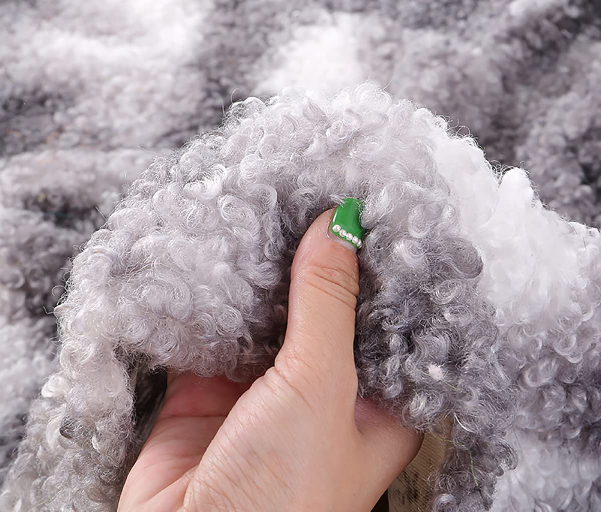 Tela de felpa gris para juguetes hechos a mano y manualidades infantiles