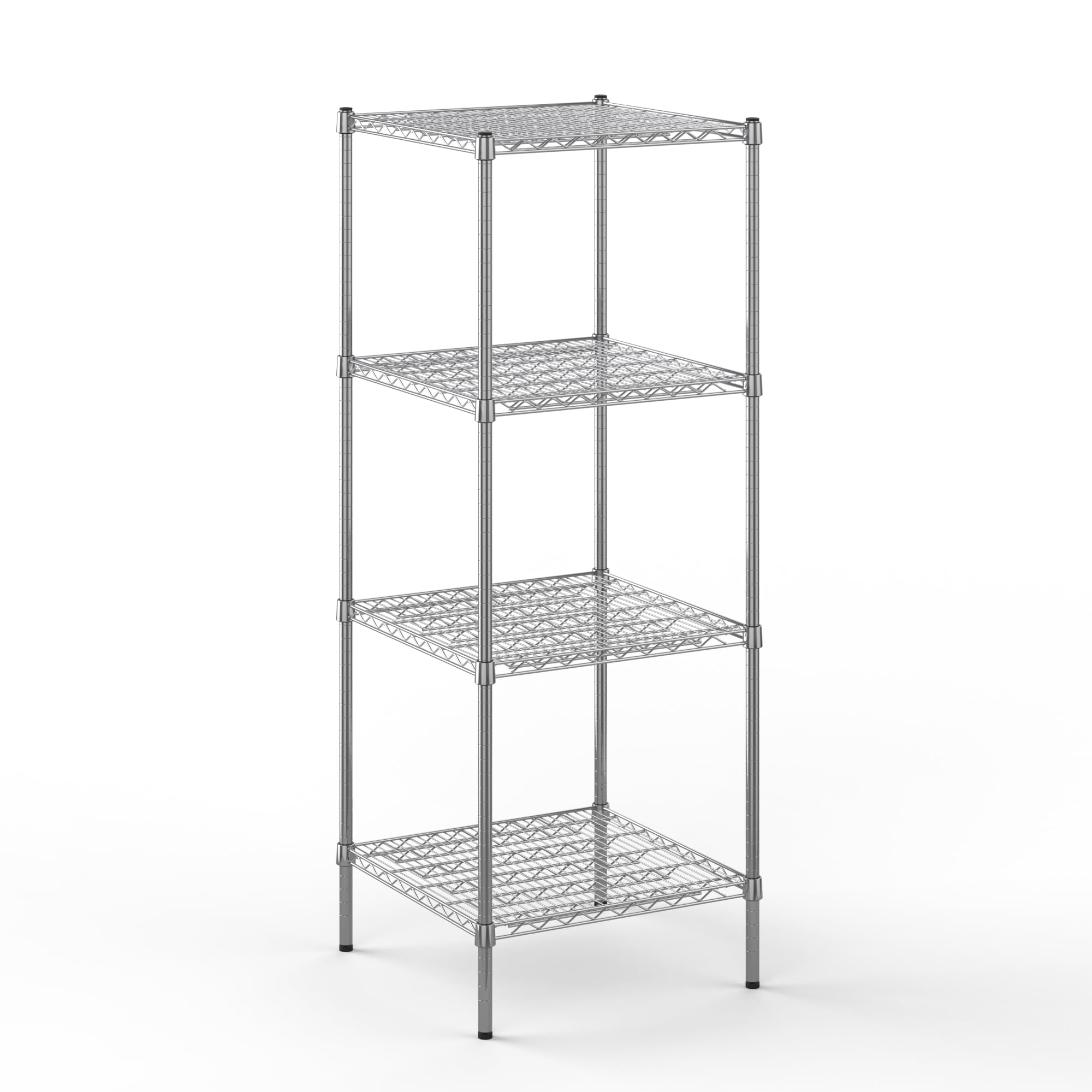 24" Deep x 24" Wide x 64" Height Wire Shelving Kit | 4-Tier | NSF Commercial Storage Rack Unit