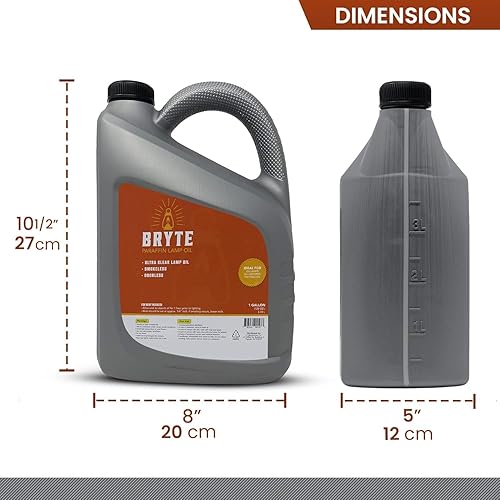 Miniatura 4 de Bryte - Aceite de lámpara de alta calidad, 1 galón, parafina transparente y limpia, inodoro, adecuado para uso en interiores y exteriores, viene con