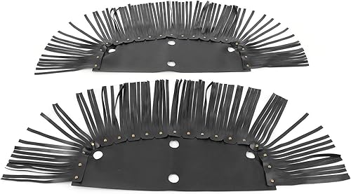 Miniatura 1 de POCREATION Borla universal de cuero sintético con flecos para motocicleta para modificación de motocicleta, paquete de 2