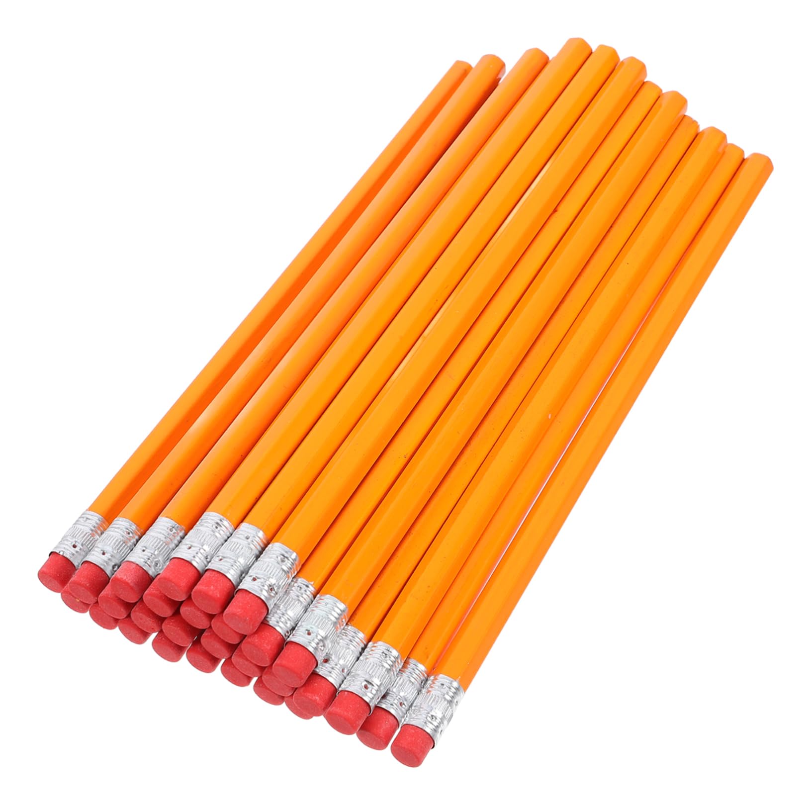 Sewroro Lot de 100 Crayons à Bois Hb Orange Gomme, Confortables à Tenir, en Bois Solide, pour Enseignants et Matériel Scolaire