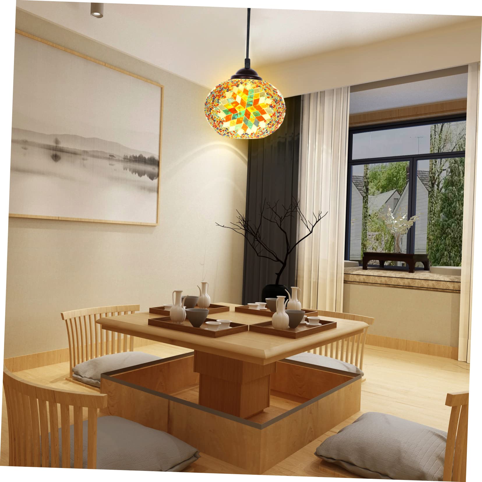jojofuny Glass Lamp Shade Replacement for Turkish Lamps Globe Cover Easy to Install Lighting Accessory for Bedside Table and Wall Lamps Practical Design - Image 2