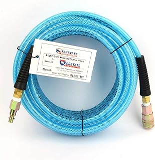 Interstate Pneumatics HU14-050H44 - Light Blue Polyurethane (PU) Hose 1/4