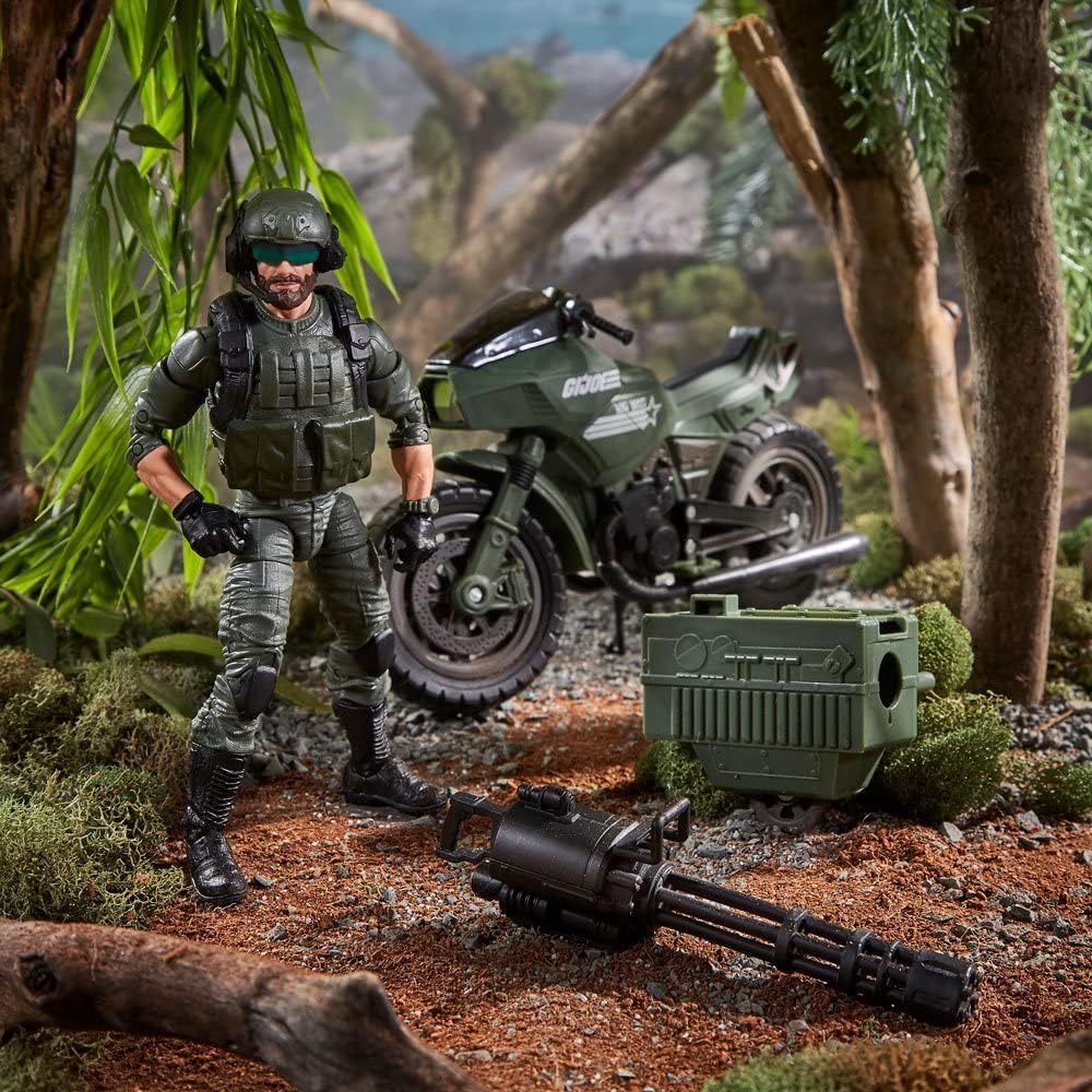 GI Joe Classified Series: Alvin "Breaker" Kibbey with Ram Cycle - Multicolor Action Figure Toy