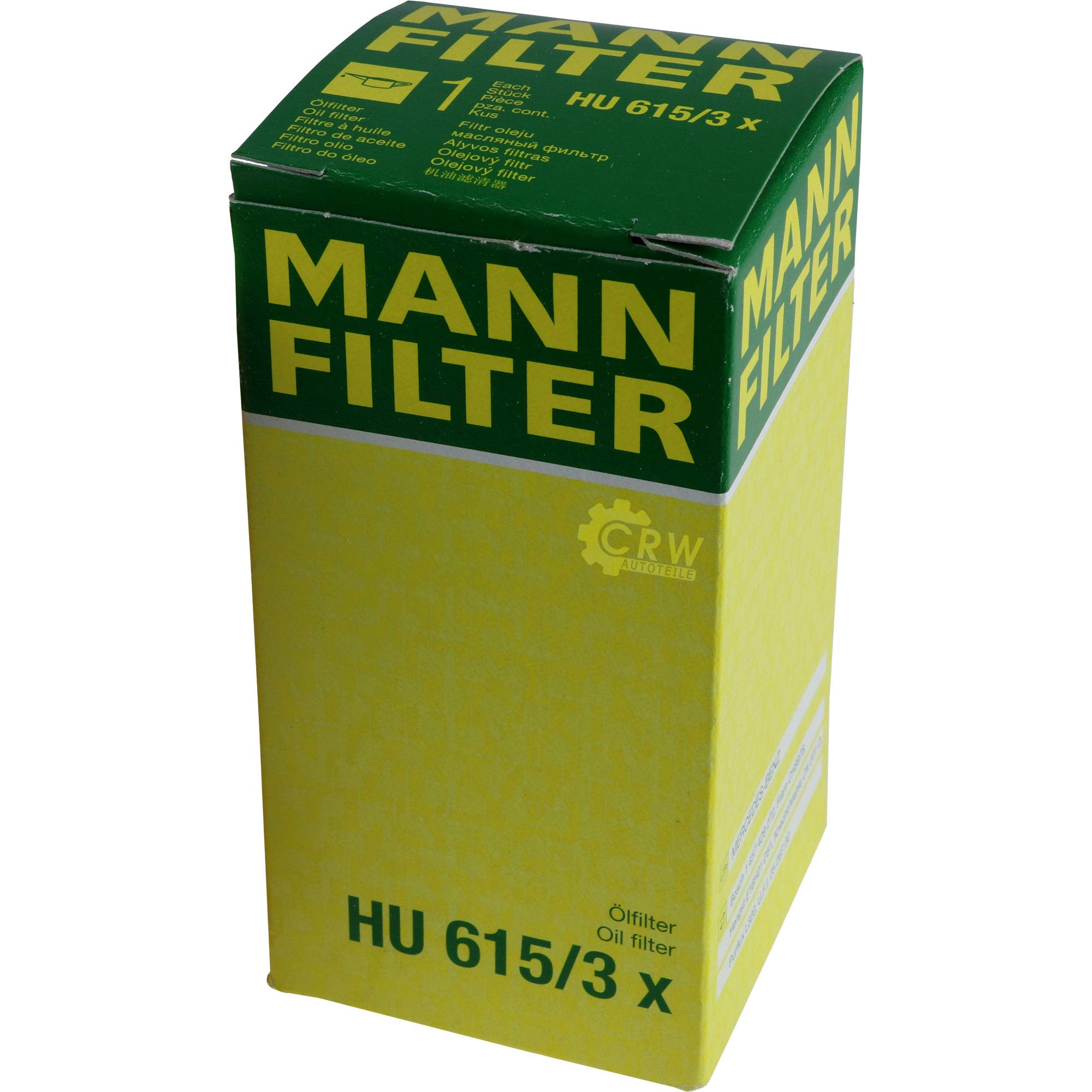 Paquete de inspección Kit de mantenimiento de filtros con filtro de aceite HU 615/3 x, filtro de aire C 40 163, filtro de combustible WK 820/1, filtro de habitáculo CU 4054, tornillo de