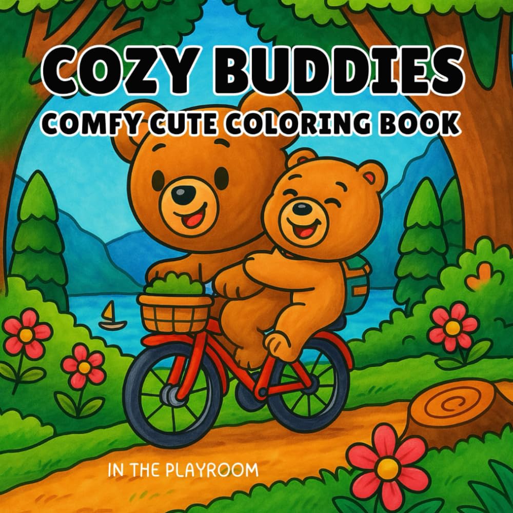 Cozy Buddies: Comfy Cute Coloring Book