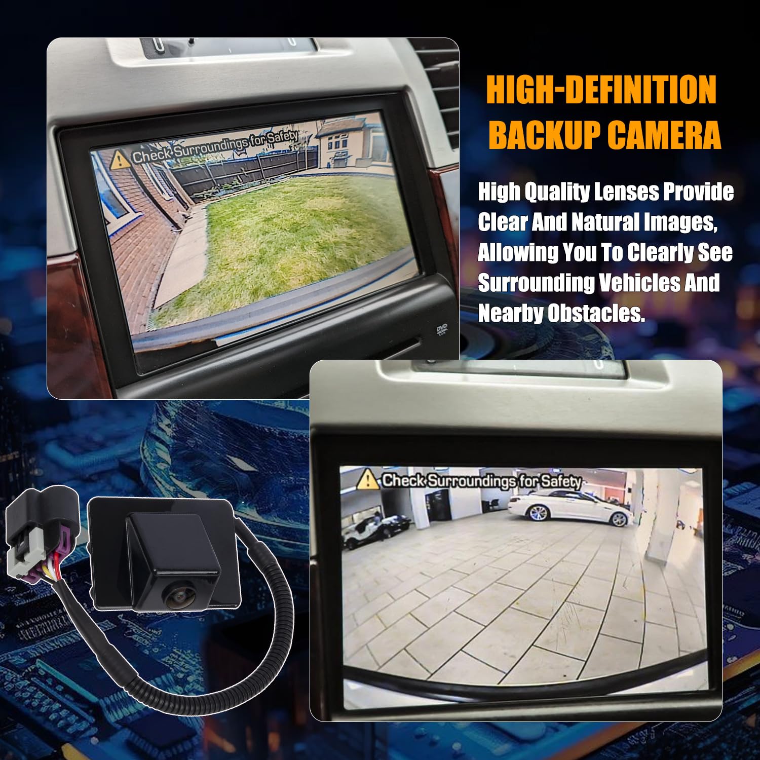 Back Up Camera GM1960104 15173619 For 2007-2013 Chevrolet Tahoe Suburban Gmc Yukon 4