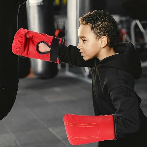 Miniatura 3 de Luxshiny Professional Kickboxing Gloves for Training Anti-wear Material with Breathable Palm and Widened Wristband Comfortable Ergonomic Design for