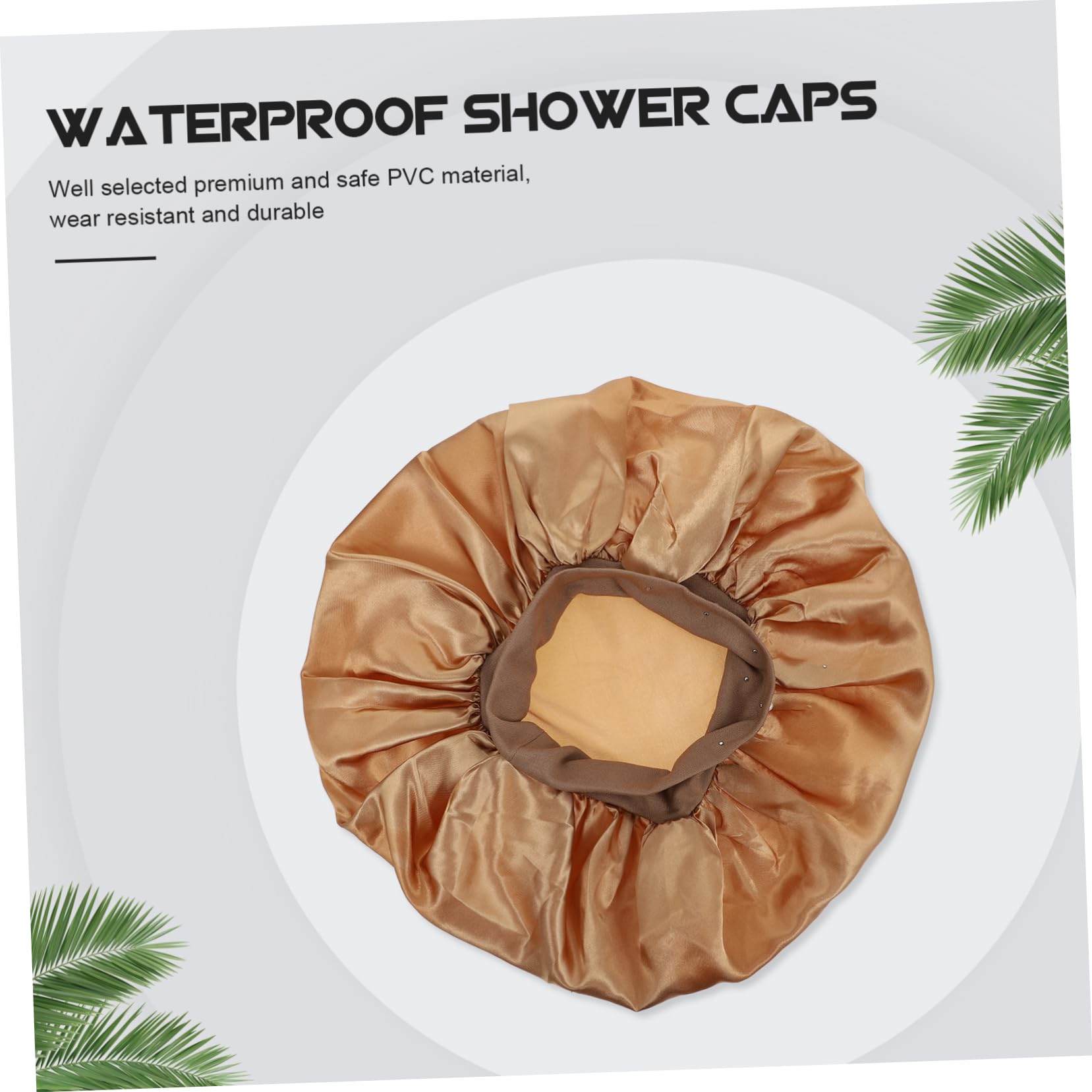 Healeved 6piezas Gorros De Impermeables De Poliéster Para Uso Casa Protección Efectiva Del Cabello Baño Diseño Atractivo y Funcional Para Maquillaje y Limpieza