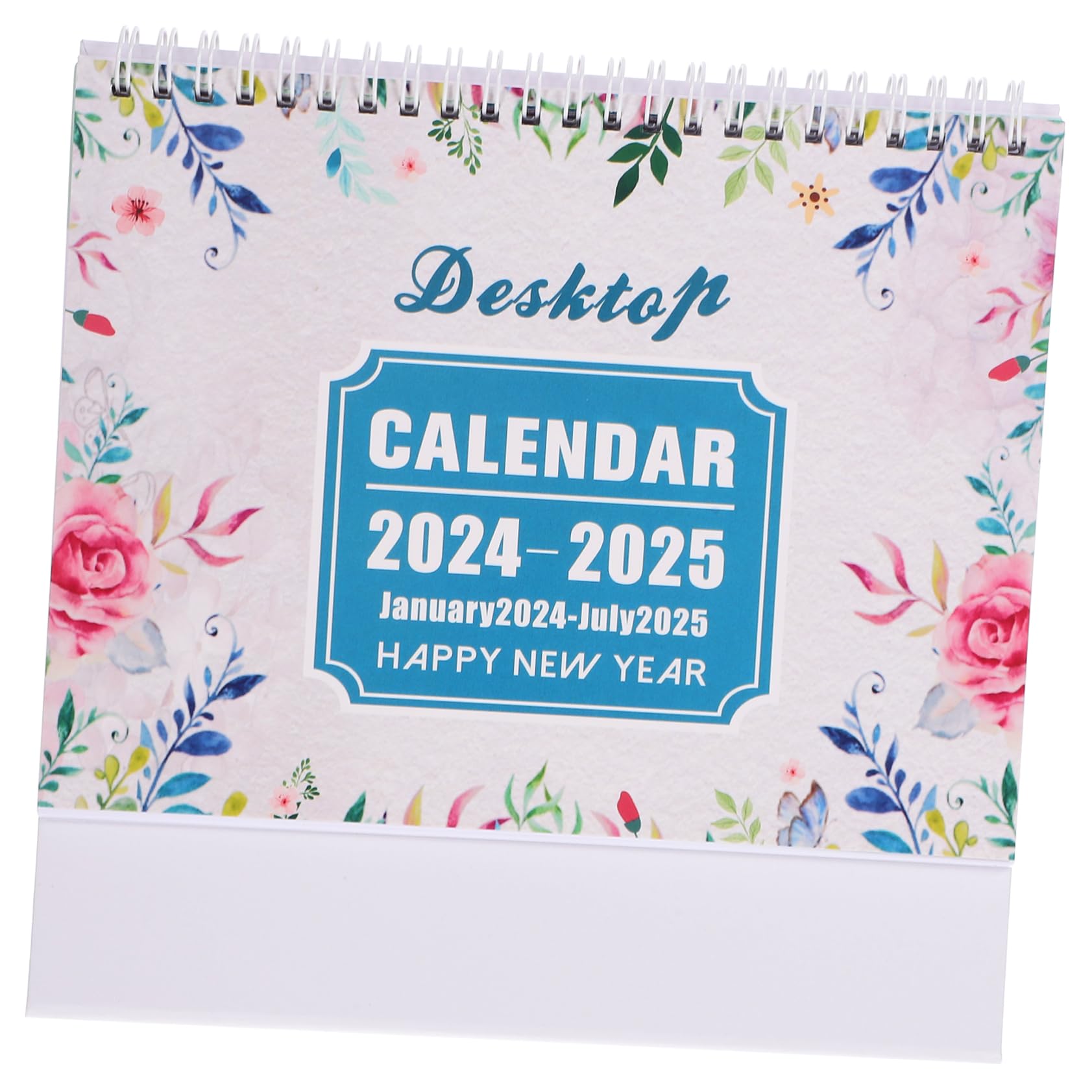 VILLCASE 4stücke Schreibtischkalender Dickem Mit Stabiler Drahtbindung Praktischer Desktop Kalender Für Büro Und Zuhause Monatliche Übersicht Leicht Verstellbar Als