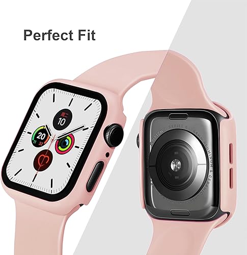 Vista 31 de Correa de silicona deportiva y funda con protector de pantalla para Apple Watch Series 11, Series 10, Series 9, Series 8, Series 7, Series 6 SE