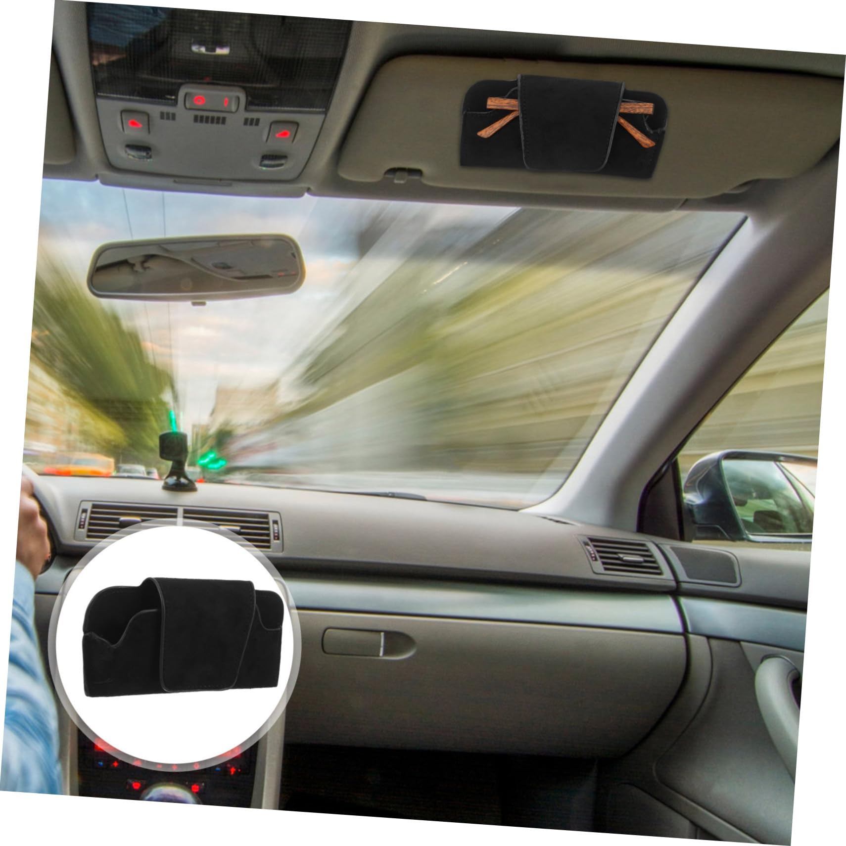 Alipis 5 Piezas Soporte de Coche para Gafas de Sol portavasos Coche Titular de Las Gafas de Sol Sunglasses Organizer Estuche as de Soporte para as de Organizador de Visera