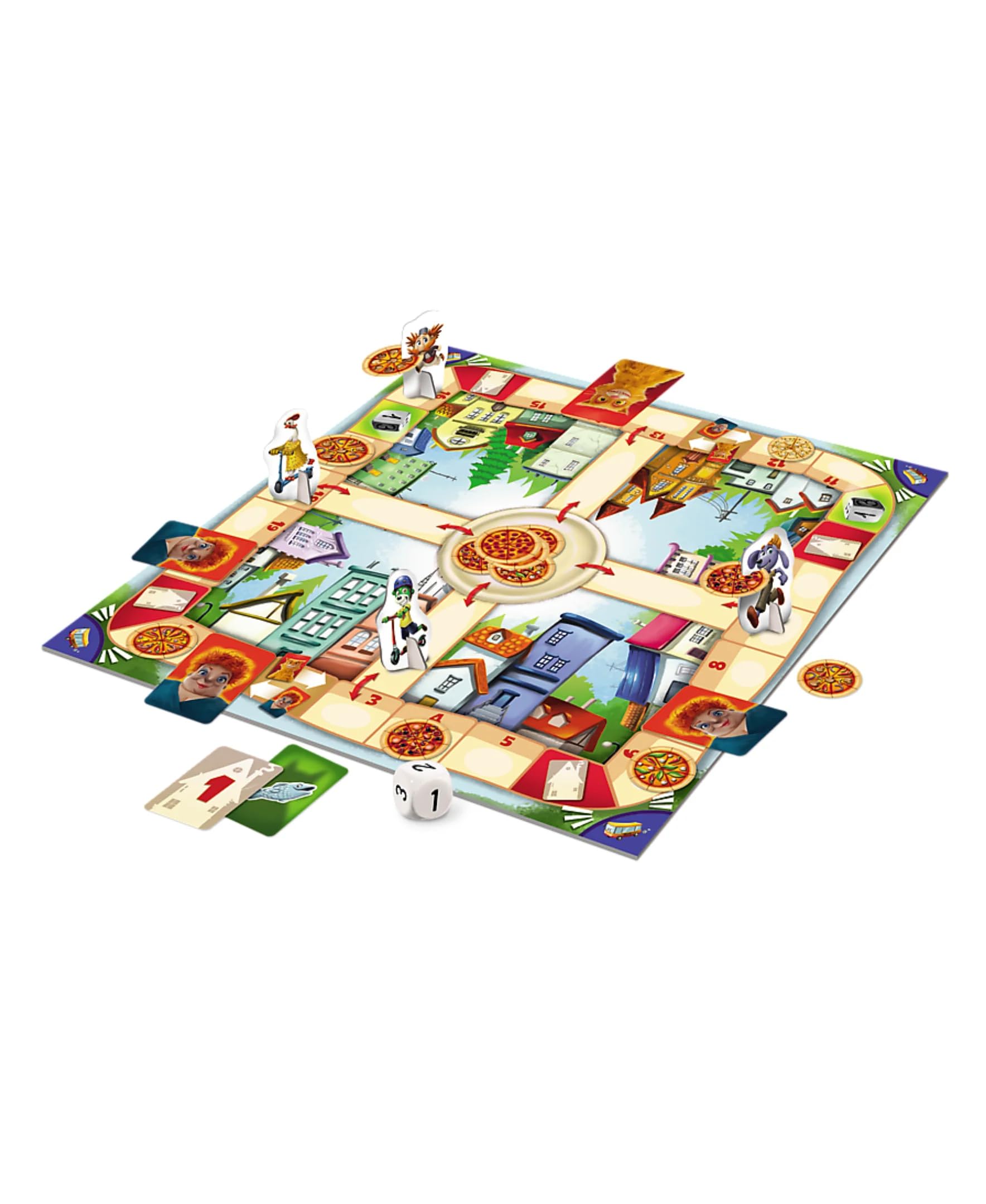 Trefl Pizza Rush Board Game Board Game, Deliver Pizza🏉 Experimente a