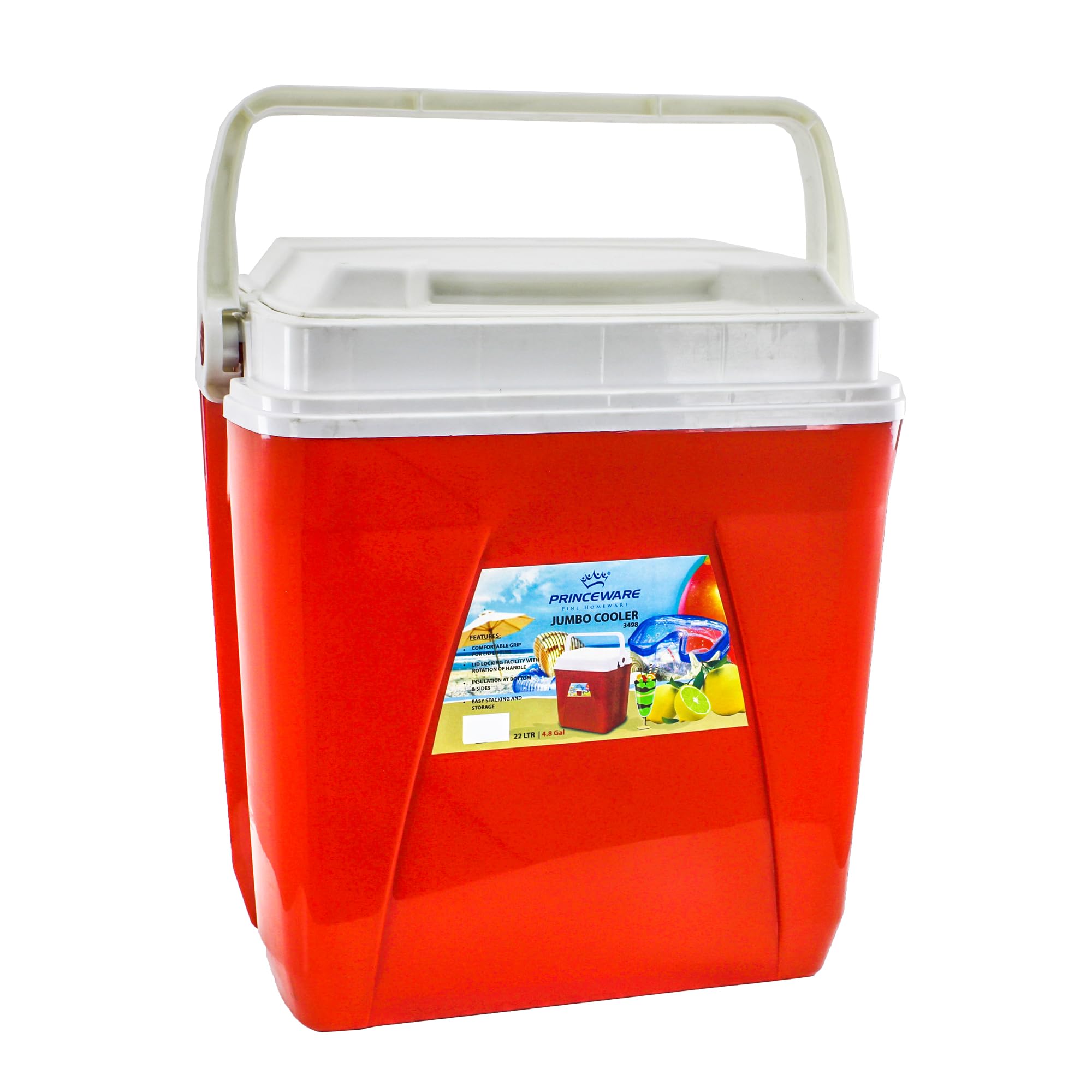 Princeware Ice Cooler Box Perfect for Picnics, Festivals, and Camping Keeps Food and Drinks Cold Camping and Travel Accessories