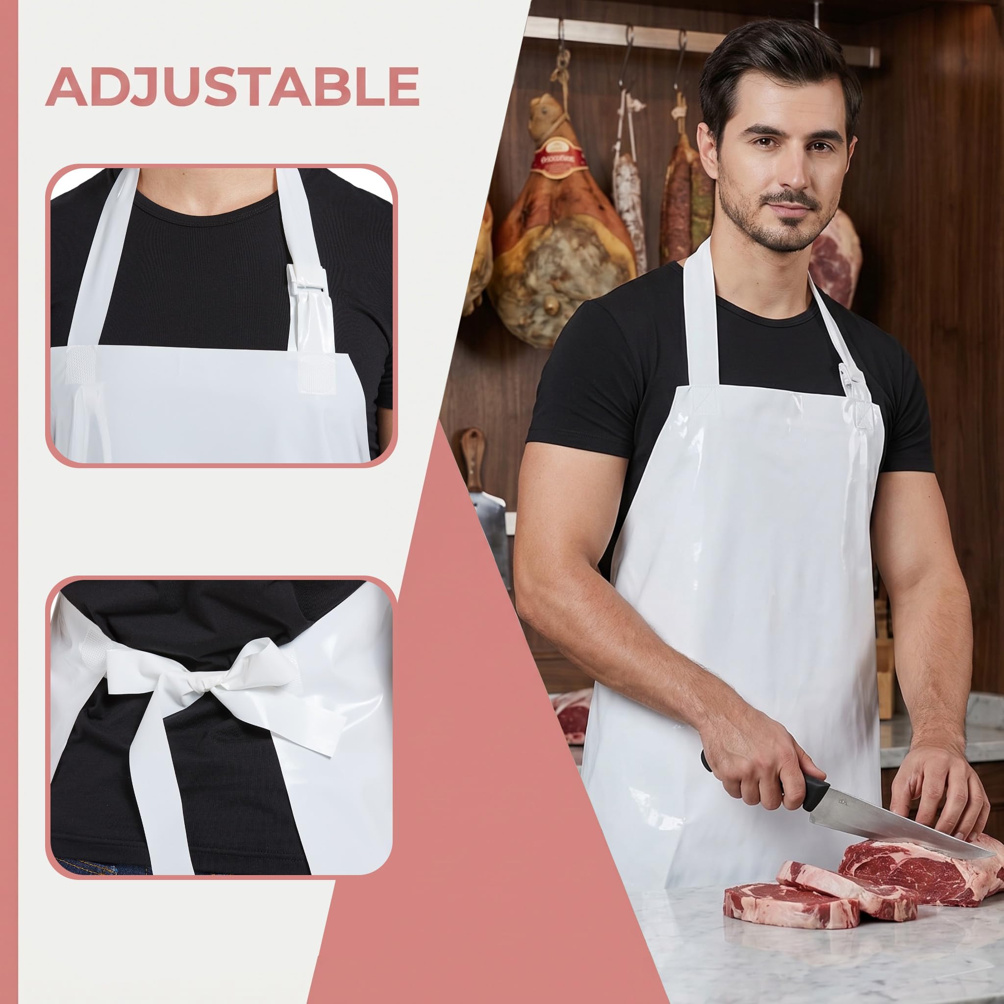 Nanxson Unisex Schürze TPU geruchlos umweltfreundlich Wasserdichte verstellbare Nackenschulter Leichte Arbeisschürze CF3148